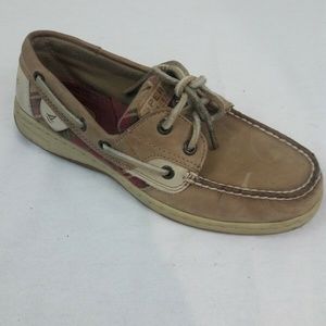 Sperry Topsider Boat Shoes Sz 7M Brown Leather